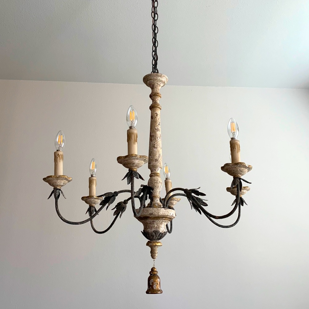 New Rustic 6 Light Chandelier